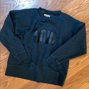 Madewell NOIR Sweat Shirt!  Like New!